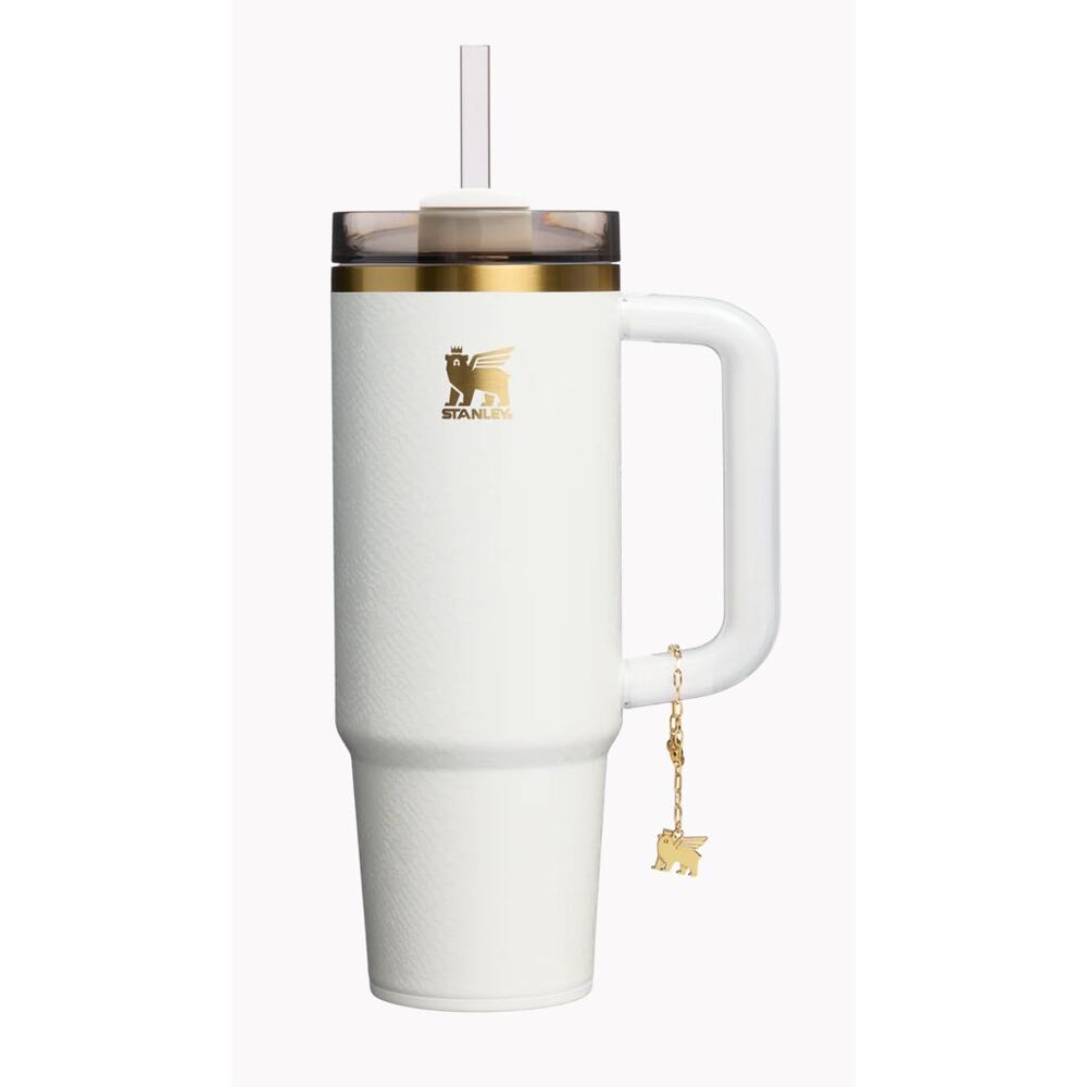 STANLEY Quencher LUXE H2.0 FlowState 30oz Tumbler, PALE STONE SNAKESKIN